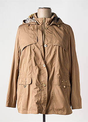 Imperméable poches a capuche marron CONCEPT K femme