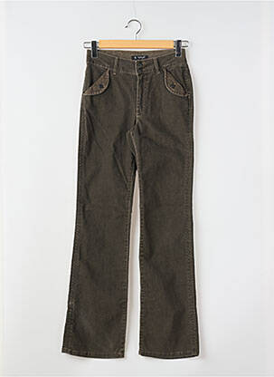 Jeans bootcut taille haute taille haute marron KANOPE femme