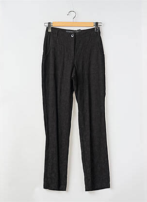 Pantalon slim taille haute taille haute noir LUCCHINI femme