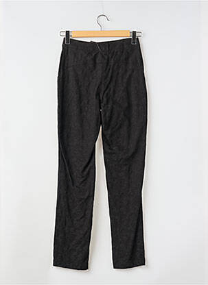 Pantalon slim taille haute taille haute noir LUCCHINI femme