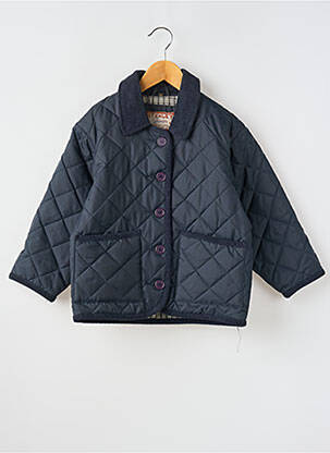 Doudoune coupe droite sans capuche bleu STENLEY enfant