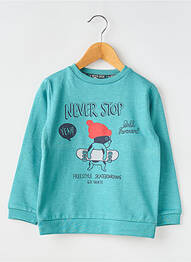 Sweat-shirt stretch manches longues bleu MINI BOL garcon
