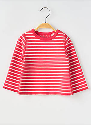 T-shirt manches longues manches longues rouge PETIT BATEAU enfant