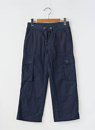 Pantalon cargo coupe droite taille élastique bleu PETIT BATEAU garcon