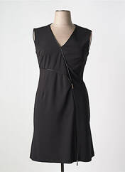 Robe mi-longue noir FEMMES JE VOUS AIME pour femme seconde vue