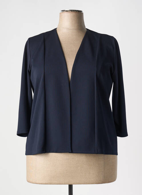 Veste casual epaulette bleu GEVANA femme