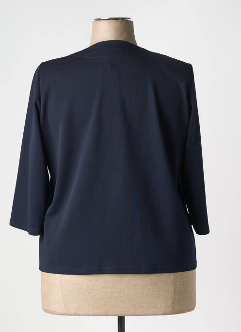 Veste casual epaulette bleu GEVANA femme