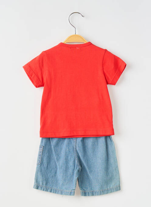 Ensemble short rouge PETITES CANAILLES pour garçon