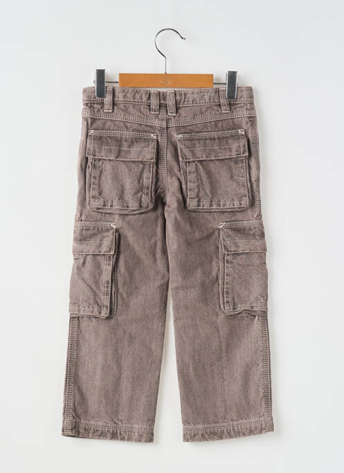 Jeans coupe droite marron PETIT BATEAU pour garçon