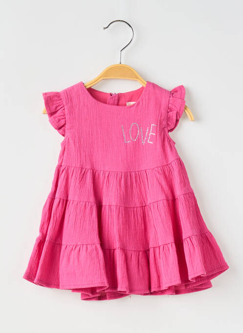Robe mi-longue rose BABY BOL pour fille