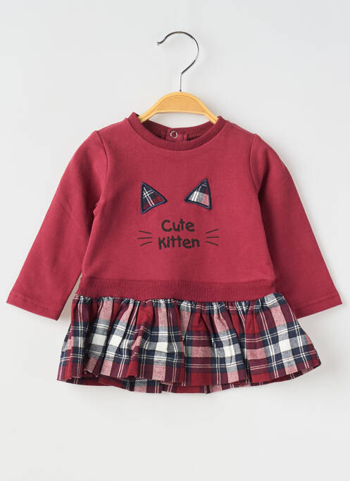 Robe mi-longue rouge BABY BOL pour fille