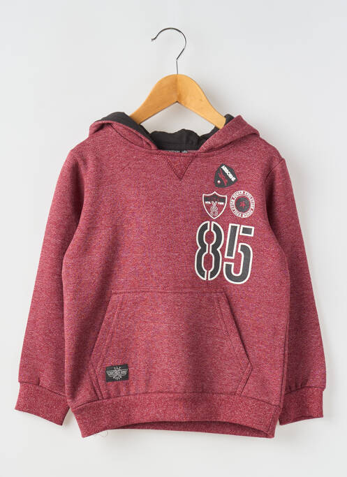 Sweat-shirt à capuche rouge LOSAN pour garçon