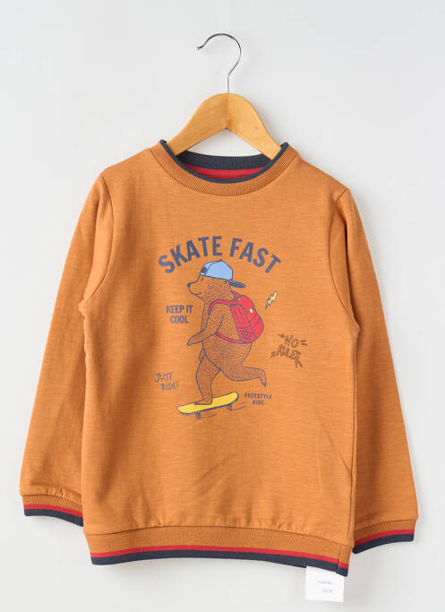 Sweat-shirt orange MINI BOL pour garçon