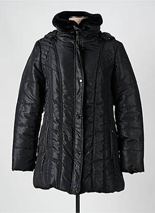 Doudoune poches a capuche noir SATURNE femme
