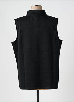 Gilet sans manche coupe droite noir GABRIELLA K. femme