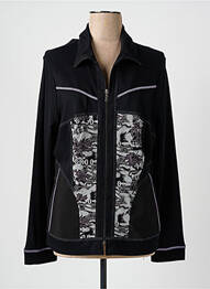 Veste casual coupe droite noir QUATRE VINGT JOURS femme