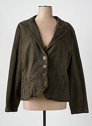 Veste casual col tailleur vert JOST femme