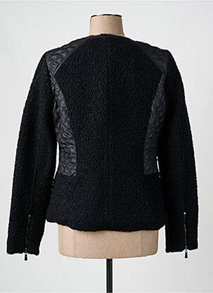 Veste casual col rond noir ESCANDELLE femme