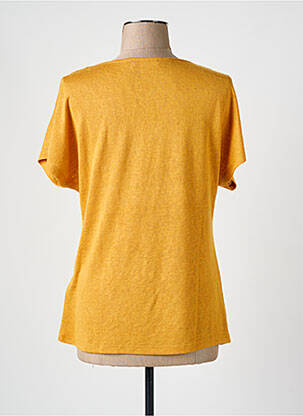 T-shirt coupe droite manches courtes jaune CONCEPT K femme