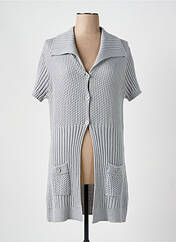 Gilet manches courtes gris JAC JAC pour femme seconde vue