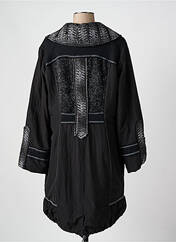 Manteau long noir QUATRE VINGT JOURS pour femme seconde vue