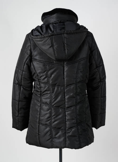 Doudoune poches a capuche noir SATURNE femme
