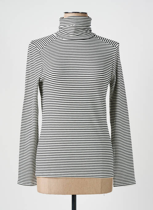 Pull col roulé noir KANOPE pour femme