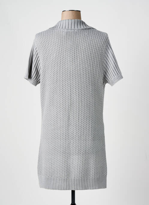 Gilet manches courtes gris JAC JAC pour femme