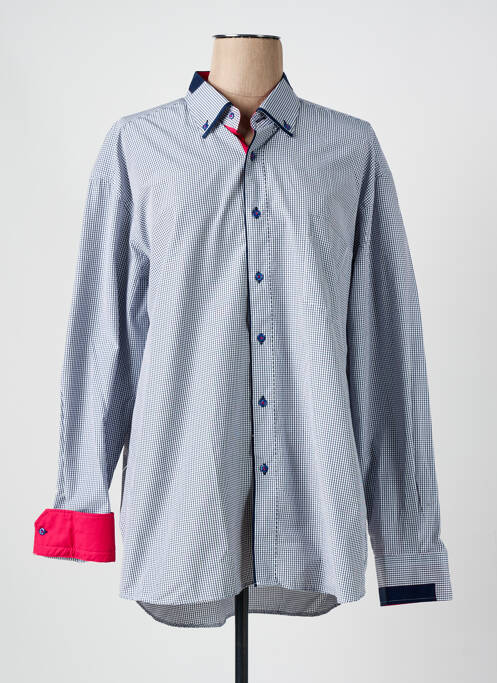 Chemise manches longues bleu LOUIS VICTOR pour homme