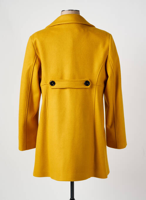 Manteau long jaune QUATRE VINGT JOURS pour femme