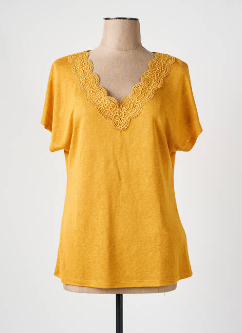 T-shirt jaune CONCEPT K pour femme