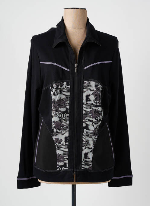 Veste casual noir QUATRE VINGT JOURS pour femme