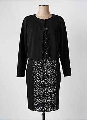 Ensemble robe type de veste casual noir QUATRE VINGT JOURS femme