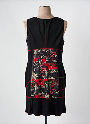 Robe courte sans manche sans manche noir QUATRE VINGT JOURS femme