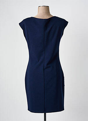 Robe courte manches courtes manches courtes bleu QUATRE VINGT JOURS femme