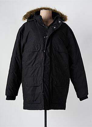 Doudoune poches a capuche noir CBK femme
