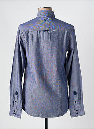 Chemise manches longues poches bleu CBK homme