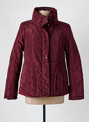 Doudoune manches longues a capuche rouge SPATIAL femme