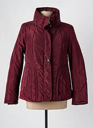 Doudoune poches a capuche rouge SPATIAL femme