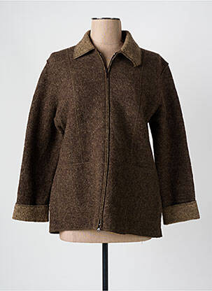 Gilet manches longues stretch marron ARMOR LUX femme
