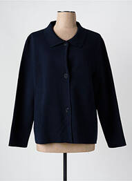 Gilet manches longues stretch bleu THEL ELEGANCE femme