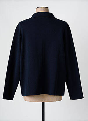 Gilet manches longues stretch bleu THEL ELEGANCE femme