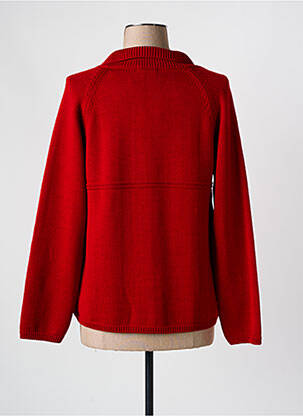 Gilet manches longues stretch rouge ARMOR LUX femme