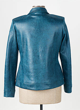 Veste casual epaulette bleu HALOGENE femme