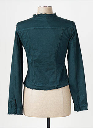 Veste casual col rond vert MELLY & CO femme