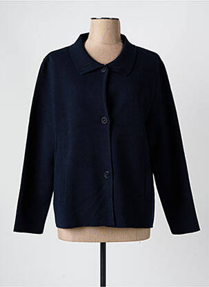 Gilet manches longues bleu THEL ELEGANCE pour femme