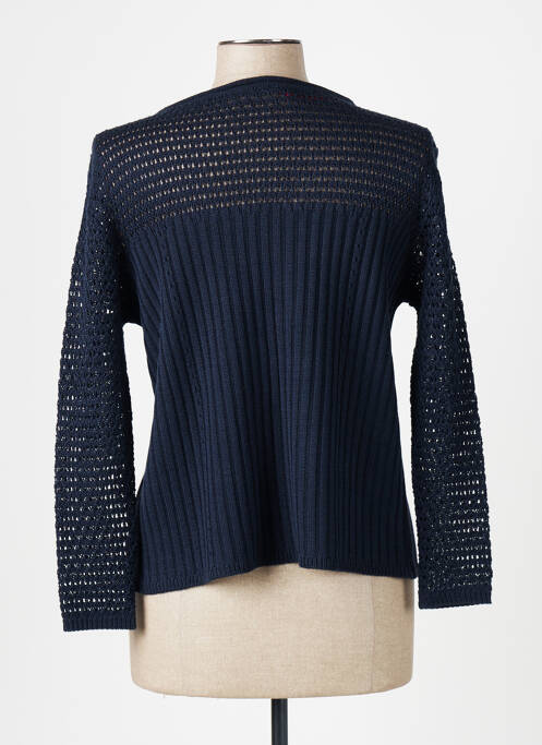 Gilet manches longues bleu FELINO pour femme