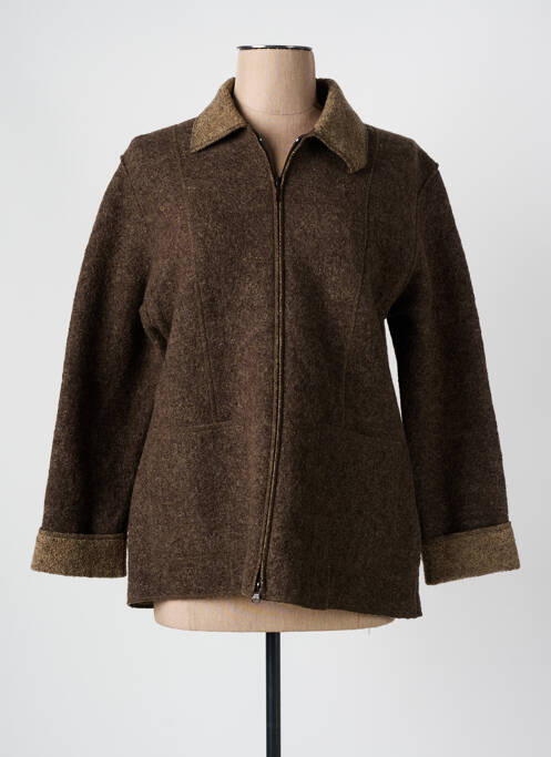 Gilet manches longues marron ARMOR LUX pour femme