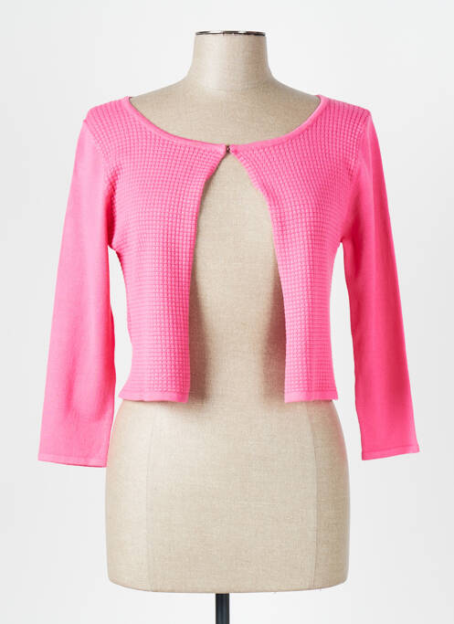 Gilet manches longues rose CHOKLATE pour femme