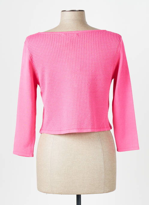 Gilet manches longues rose CHOKLATE pour femme